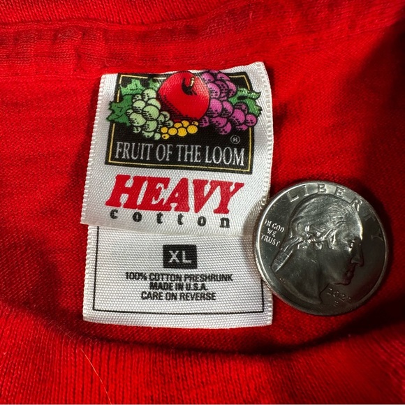 Vintage 90s Men’s XL Coffee Shop Java T Shirt Vtg Single Stitch Red Beanery Art - Picture 5 of 6